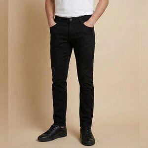 Zara Men's Black Skinny Fit Stretchable Pants Jeans